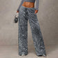 🔥 76% OFF | Women’s Sparkly Wide-Leg Pants – High Waist & Relaxed Fit