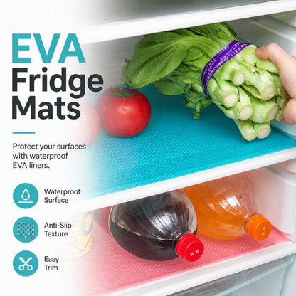 🧊 Waterproof Fridge Shelf Liners | Easy-Clean, Spill-Proof & Reusable | Protect Your Fridge Shelves from Mess & Stains ✨