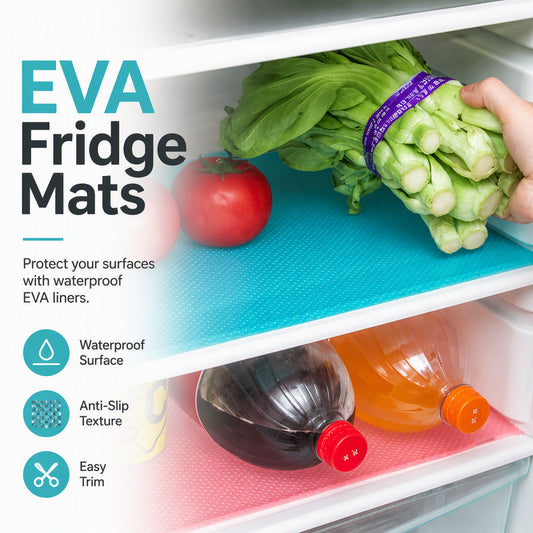 Last Day 50% Off🧊 Waterproof Fridge Shelf Liners | Easy-Clean, Spill-Proof & Reusable | Protect Your Fridge Shelves from Mess & Stains ✨