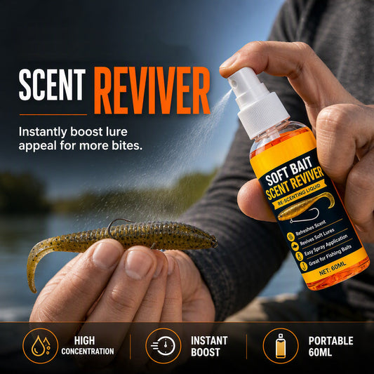 🎣 50% OFF TODAY! 🔥 Give Your Soft Bait an Extra Edge ✨ Easy-Spray Scent Booster for Fishing Trips & Outdoor Angling