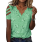 🔥50% OFF TODAY! 💕 Women’s Scalloped V-Neck Heart Print T-Shirt ✨ Soft, Casual & Flattering Fit | Perfect for Everyday Wear, Holidays & Summer Outfits 🌸