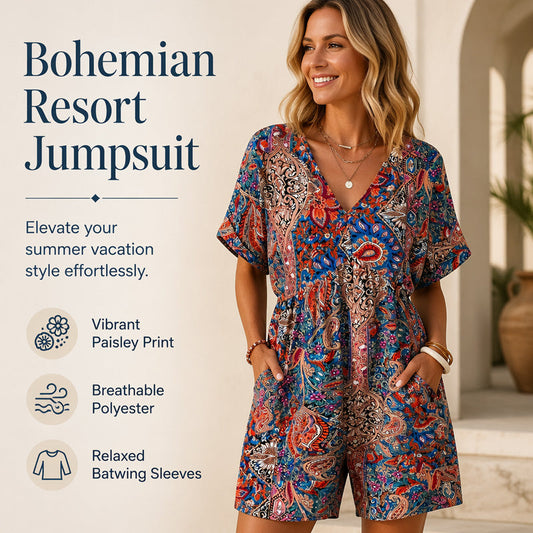 🔥 50% OFF! 🌴 Women’s Effortless Vacation Romper | Casual & Comfortable One-Piece Outfit | Perfect for Holidays, Beach Days & Summer ✨