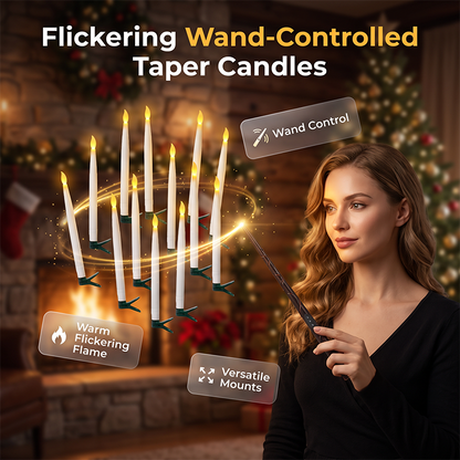 Flickering Flameless LED Taper Candles