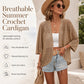 Women's Casual Openwork Lightweight Cardigan