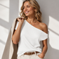 🔥 50% OFF! ✨ Women’s Casual One-Shoulder Top | Stylish Asymmetric Neckline | Lightweight & Easy to Style for Everyday Summer Looks 💕