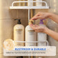 🔥 50% OFF! 🚿 Adjustable Telescopic Corner Shower Caddy | No-Drill Bathroom Storage Rack | Space-Saving & Easy to Install ✨