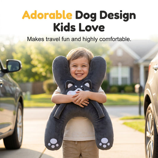 🧸 50% OFF! 🚗 Soft H-Shape Toddler Car Pillow | Ergonomic Head & Neck Support | Comfortable Travel Cushion for Kids | Ideal for Car Journeys & Family Trips ✨