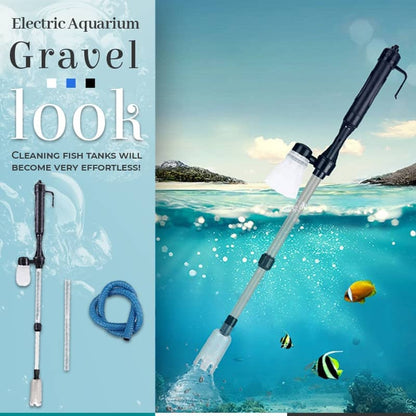🔥 51% OFF! 🐠 Electric Aquarium Gravel Cleaner | Powerful 3-in-1 Fish Tank Cleaner | Removes Debris, Waste & Dirty Water | Easy & Efficient Aquarium Maintenance ✨