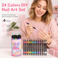 💅 56% OFF | 24-Color Dual-Tip Nail Art Pens – 0.5mm Liner & Brush Tip