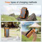 🔥 50% OFF Solar Power Bank with Built-in Cables & Flashlight 🔋 Perfect for Travel, Outdoors & Emergencies
