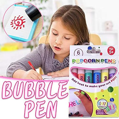 🎄 Christmas Sale: 49% OFF ✨ DIY Bubble Popcorn Drawing Pens 🎨