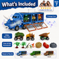 🦖 HOT SALE 50% OFF 🔥 Interactive Dinosaur Transporter Toy Truck with Lights, Music & Mini Dino Cars