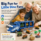 🦖 HOT SALE 50% OFF 🔥 Interactive Dinosaur Transporter Toy Truck with Lights, Music & Mini Dino Cars