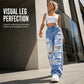 🔥 OVER 55% OFF 👖 Women’s Distressed High-Rise Wide-Leg Jeans – Flattering, Edgy & Effortlessly Cool