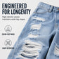 🔥 OVER 55% OFF 👖 Women’s Distressed High-Rise Wide-Leg Jeans – Flattering, Edgy & Effortlessly Cool