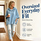 🔥 50% OFF 🍂 Women’s Oversized Denim Hoodie – Relaxed, Comfy & Effortlessly Cool