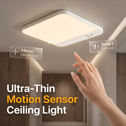 ⏳🔥LIMITED-TIME !⏳50% OFF! ⏰ Motion Sensor LED Ceiling Light – Wireless, Magnetic Mount & Remote Control for Home 🏠