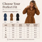 🔥 OVER 60% OFF 🍂 Women’s Corduroy Midi Shirt Dress with Belt – Flattering, Cosy & Effortlessly Polished