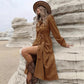 🔥 OVER 60% OFF 🍂 Women’s Corduroy Midi Shirt Dress with Belt – Flattering, Cosy & Effortlessly Polished