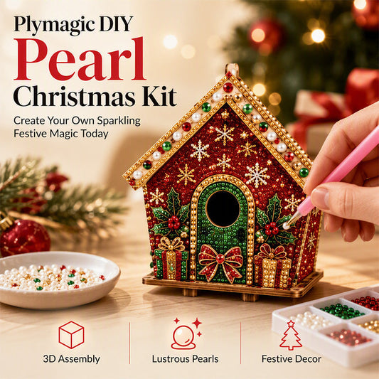 🎁 EARLY CHRISTMAS SALE 50% OFF 🎄 3D DIY Pearl Art Christmas Kit – Sparkling, Relaxing & Festive