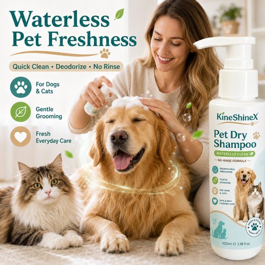 🔥 50% OFF + BUY 2 GET 1 FREE 🐾 Rinse-Free Pet Shampoo Mousse – No Water, No Mess, Fresh Fur in Minutes