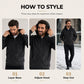 🔥 OVER 60% OFF ❄️ Men’s Plush Diamond Knit Hoodie – Warm, Textured & Built for Winter