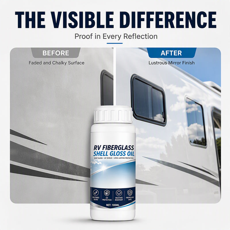 RV Fiberglass Before and After