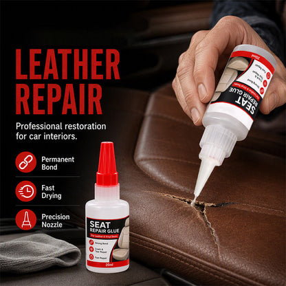 🔥 50% OFF 🚗 Quick-Dry Car Seat Leather Repair Glue – Precision Crack Repair for Leather & Vinyl