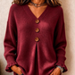 🔥 OVER 50% OFF 🍂 Women’s Soft V-Neck Textured-Knit Sweater – Cosy, Flattering & Easy to Style