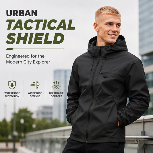 🔥 OVER 50% OFF 🌧️ Men’s Waterproof Oversized Hooded Jacket – All-Weather Protection, Urban Style & Easy Layering