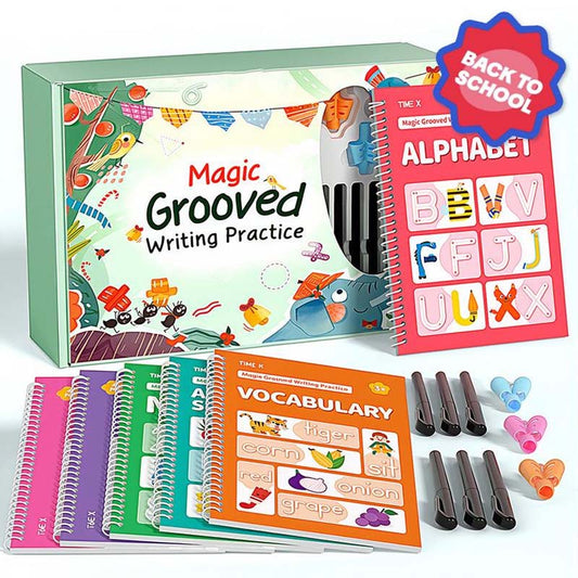 🔥 50% OFF ✏️ Magic Grooved Writing Practice Set – Letters, Numbers & Handwriting Practice