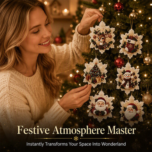 🔥LAST DAY SALE ONLY ￡6.99!!🎄 DIY Pearl Christmas Hanging Ornaments Set – Sparkling, Festive & Fun to Make