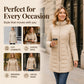 ⌛Limited-Time 50% OFF🛍️ Women's Slim-Fit Insulated Hooded Coat – Warm, Windproof & Flattering