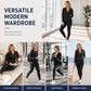 🔥 50% OFF 👟 Women’s Striped Zip-Up Hoodie & Pants Set – Stretchy, Flattering & Effortlessly Sporty