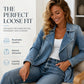 🔥 50% OFF 👖 Women’s Open Front Denim Trench Jacket – Relaxed Fit, Soft Denim & Easy Layering
