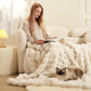 🔥 50% OFF 🛏️ Faux Rabbit Plush Blanket – Thick, Soft & Cosy for Sofa or Bed