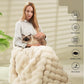 🔥 50% OFF 🛏️ Faux Rabbit Plush Blanket – Thick, Soft & Cosy for Sofa or Bed