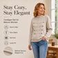 🔥 50% OFF ✨ Women’s Zip-Up Knit Cardigan – Stand Collar & Relaxed Fit