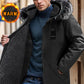 🔥 51% OFF | Men's Warm Hooded Mid-Length Parka – Weather-Resistant Winter Jacket
