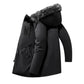🔥 51% OFF | Men's Warm Hooded Mid-Length Parka – Weather-Resistant Winter Jacket