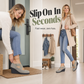 ✨50% OFF🔥Women’s Comfort Wedge Flats – Easy Slip-On, Round Toe & Soft Sole👞