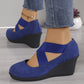 ✨50% OFF🔥Women’s Comfort Wedge Flats – Easy Slip-On, Round Toe & Soft Sole👞