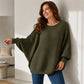 🔥 50% OFF 🍂 Women’s Loose Batwing Knit Sweater – Half Turtleneck, Soft Viscose & Relaxed Fit