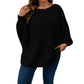 🔥 50% OFF 🍂 Women’s Loose Batwing Knit Sweater – Half Turtleneck, Soft Viscose & Relaxed Fit