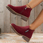 50% OFF🍂 Women’s Side-Zip Ankle Boots – Comfortable Low Heel Everyday Style