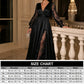✨🔥50% OFF✨ Women’s V-Neck Lace A-Line Maxi Dress – Elegant Occasion Style