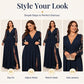 ✨🔥50% OFF✨ Women’s V-Neck Lace A-Line Maxi Dress – Elegant Occasion Style