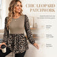 Women's Leopard Print Long Sleeve Top