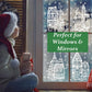 🎄 50% OFF | Christmas Village Window Cling Set – 78 Reusable Static Decals