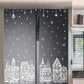 🎄 50% OFF | Christmas Village Window Cling Set – 78 Reusable Static Decals